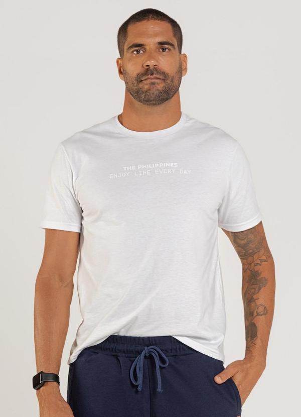 Camiseta Masculina Algodão Branco