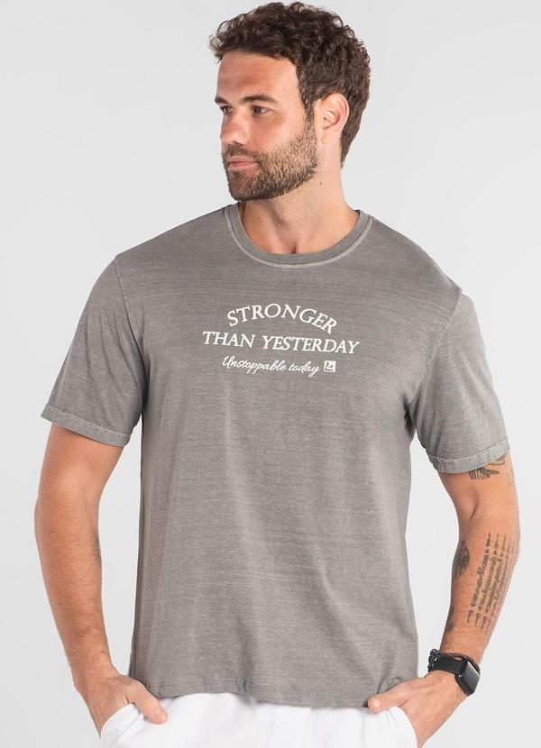Camiseta Masculina Algodão Cinza