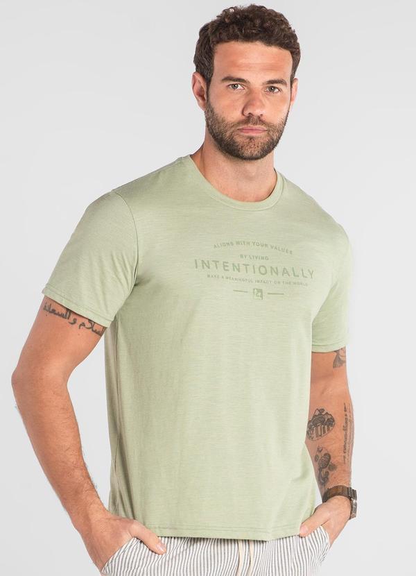 Vista 2 Camiseta Masculina Algodão The Philippines Verde The Philippines
