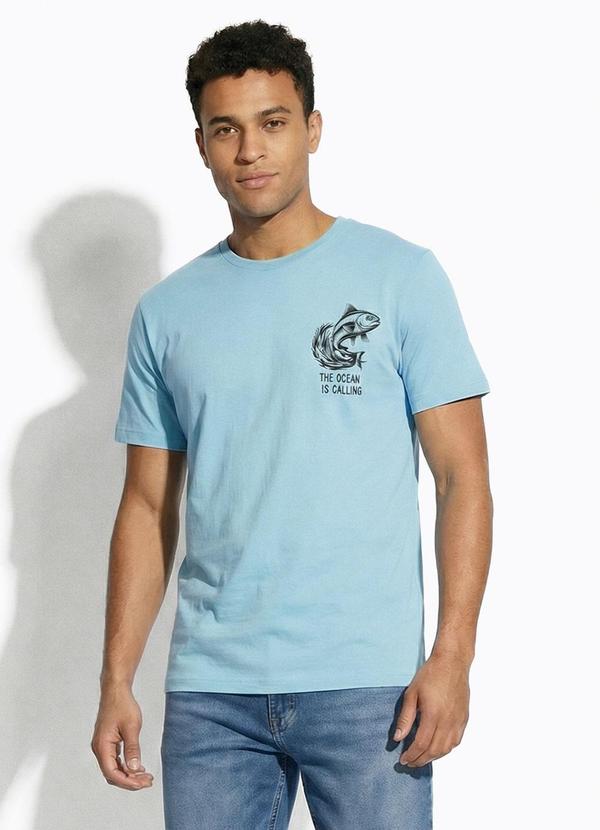 Camiseta Masculina Azul