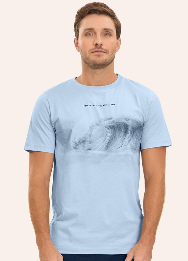 Camiseta Masculina Azul