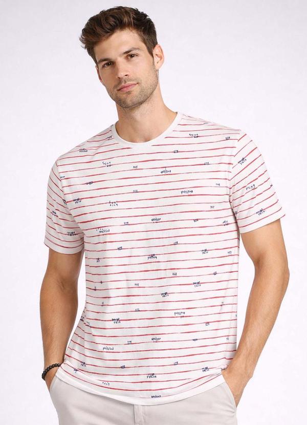 Camiseta Masculina Básica Gola Redonda Bege