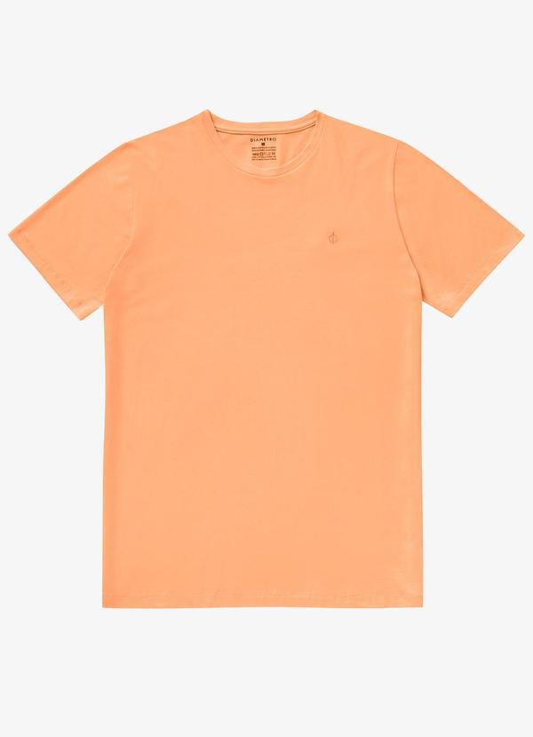 Vista 2 Camiseta Masculina Basica Laranja Diametro Diametro