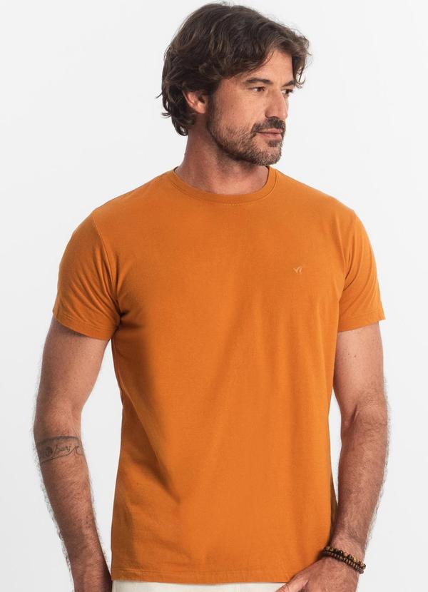 Vista 2 Camiseta Masculina Básica Marrom Select Select