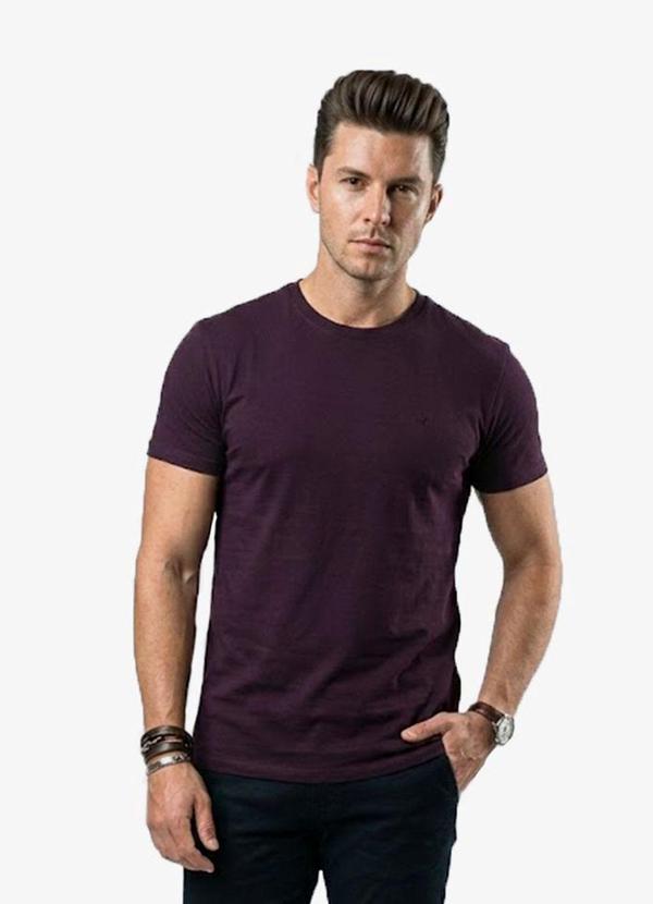 Vista 2 Camiseta Masculina Básica Vermelho Select Select