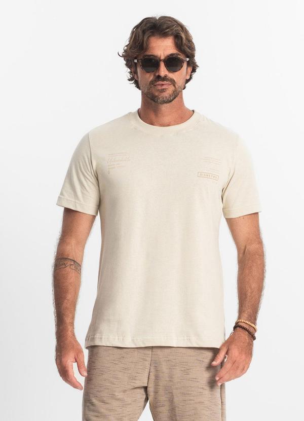 Camiseta Masculina Bege