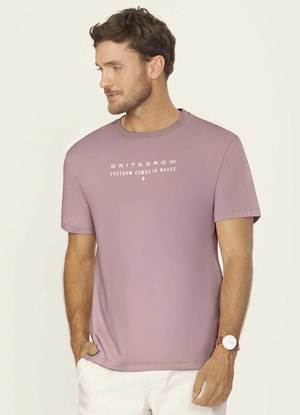 Camiseta Masculina Cotton Leve Rosa