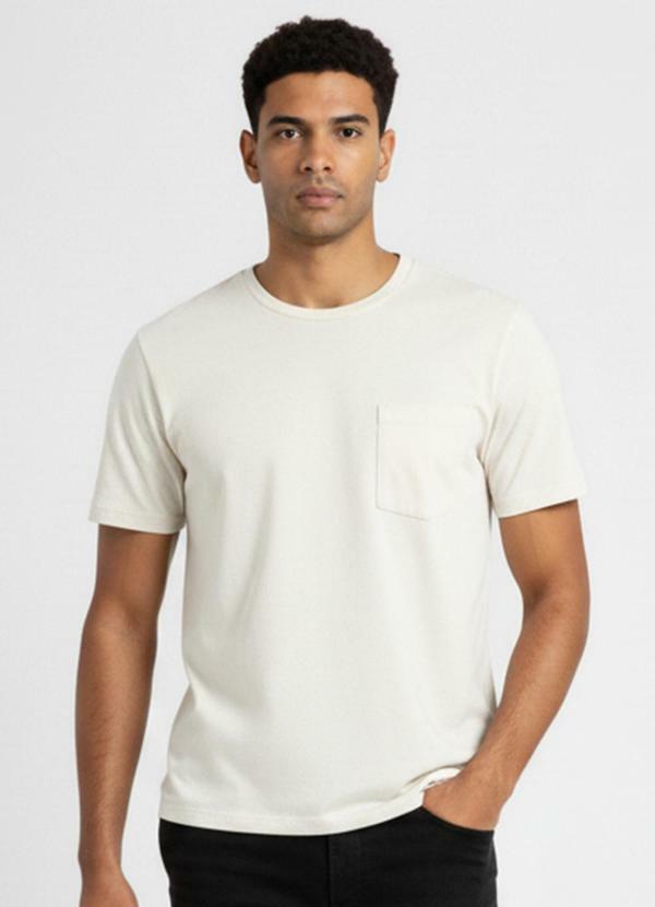 Camiseta Masculina em Algodão Branco