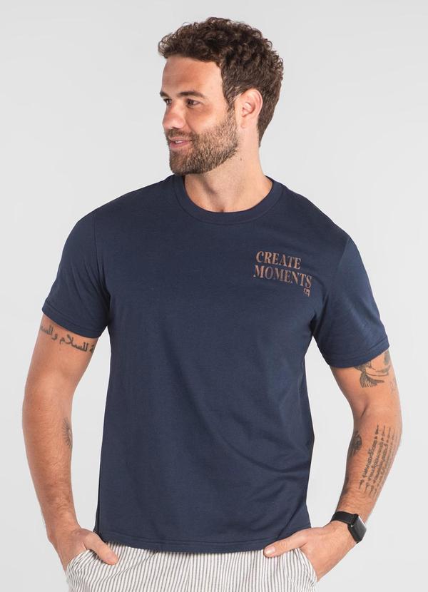 Vista 2 Camiseta Masculina em Algodão The Philippines Azul The Philippines