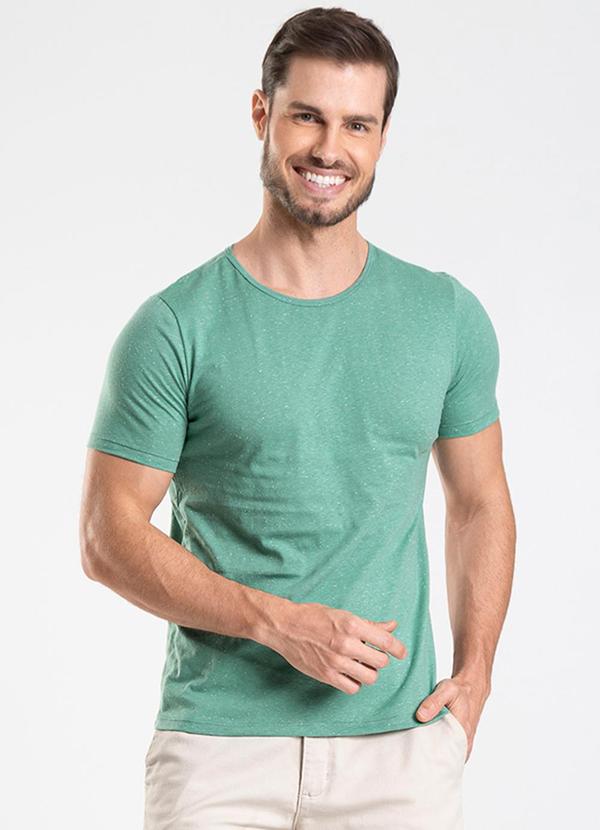 Vista 2 Camiseta Masculina em Meia Malha Botonê Verde Select Select