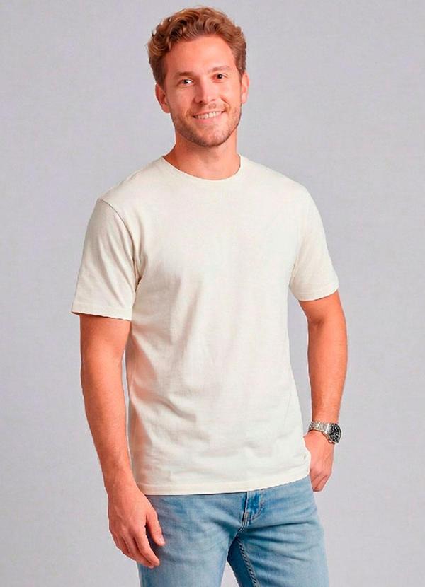 Camiseta Masculina em Meia Malha Branco