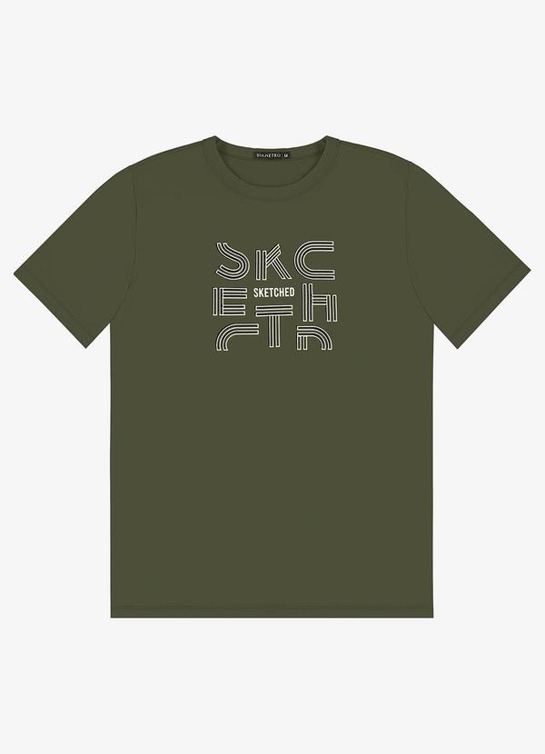 Camiseta Masculina em Meia Malha Verde