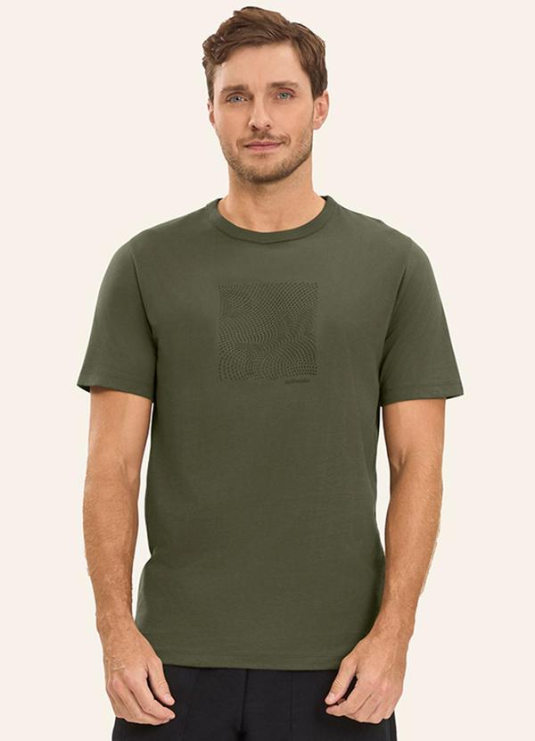 Camiseta Masculina em Meia Malha Verde