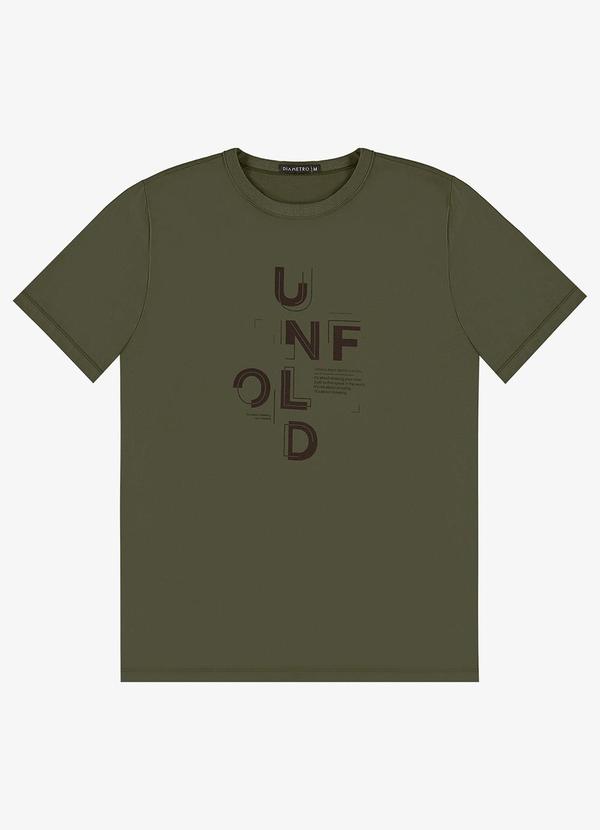 Camiseta Masculina em Meia Malha Verde