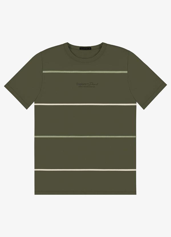Camiseta Masculina em Meia Malha Verde