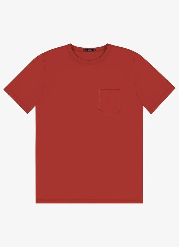 Camiseta Masculina em Meia Malha Vermelho