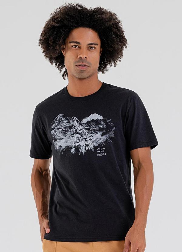 Vista 2 Camiseta Masculina Preto The Philippines The Philippines