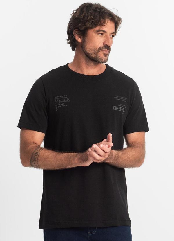 Camiseta Masculina Preto