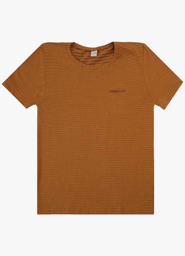 Vista 2 Camiseta Masculino em Cotton Marrom Select Select