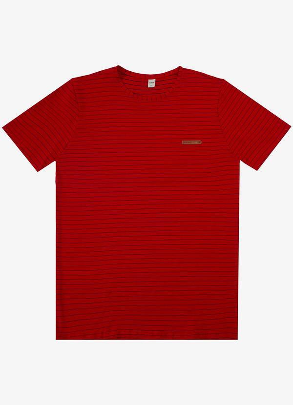 Vista 2 Camiseta Masculino em Cotton Vermelho Select Select