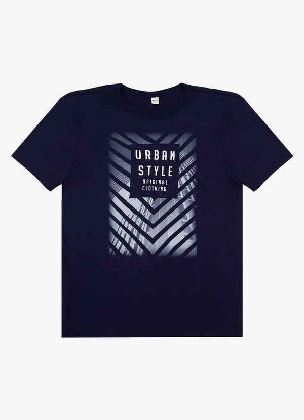 Vista 2 Camiseta Masculino em Meia Malha Azul Marinho Select Select