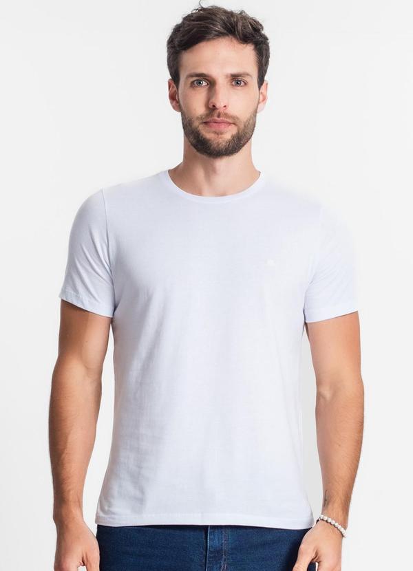 Camiseta Meia Malha Masculina Branco