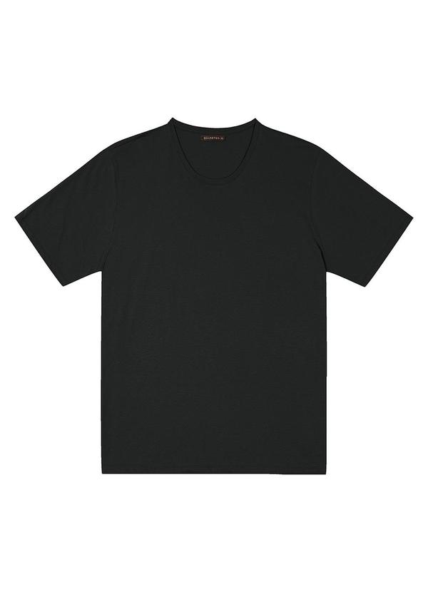 Camiseta Meia Malha Masculina Preto