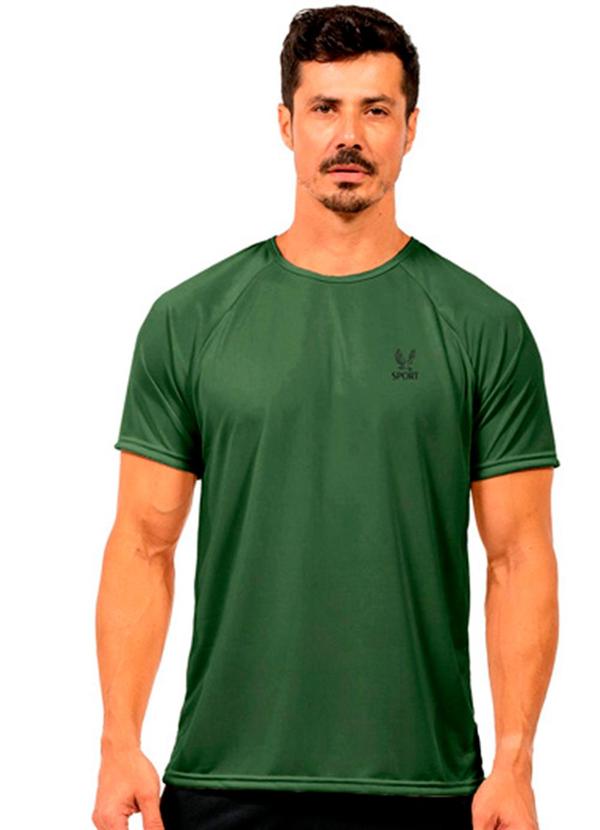 Camiseta Meia Manga Masculina Verde