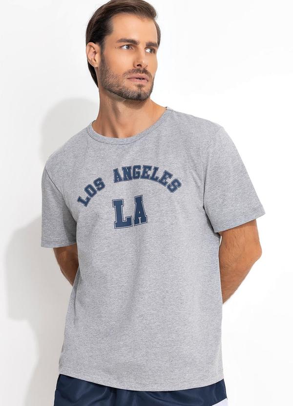 Camiseta Mescla Claro em Malha