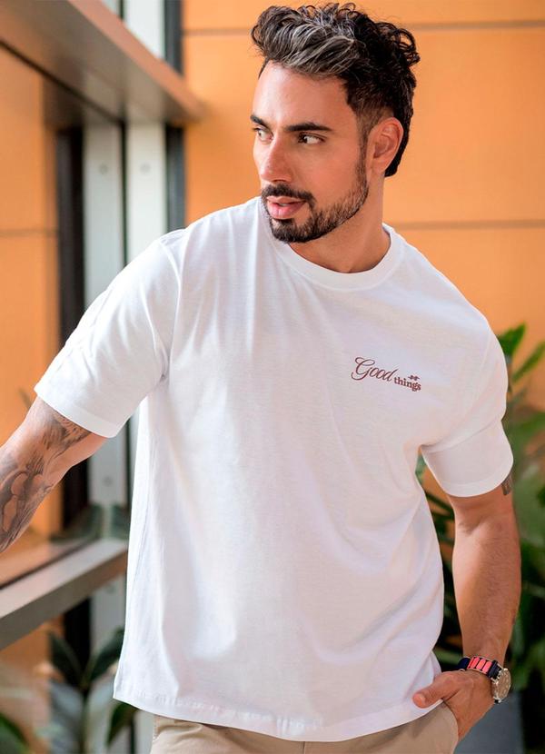 Camiseta Over Pima Good Masculina Branco