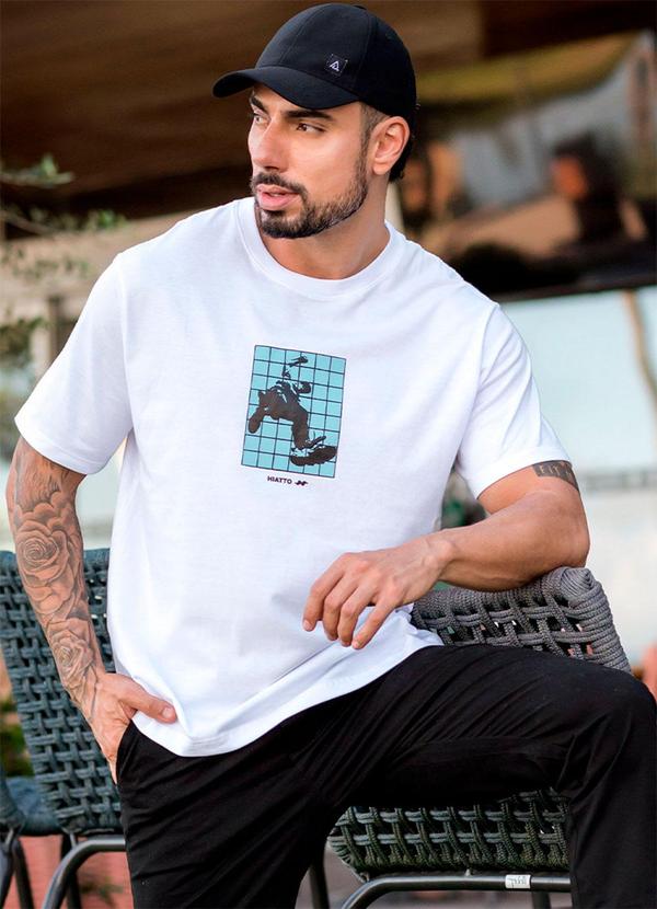Camiseta Over Pima Style Masculina Branco