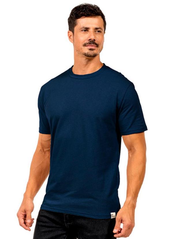Camiseta Piquet Masculina Azul