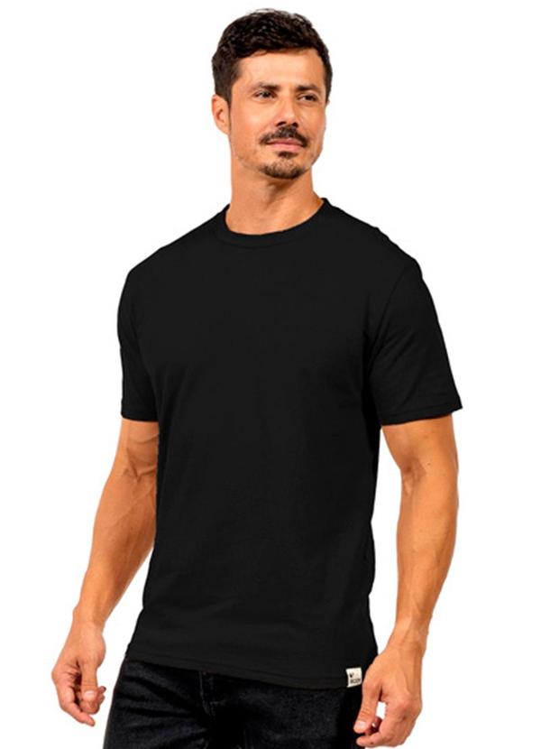 Camiseta Piquet Masculina Preto