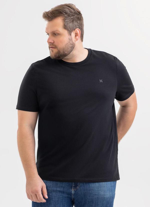 Camiseta Plus em Algodão Preto