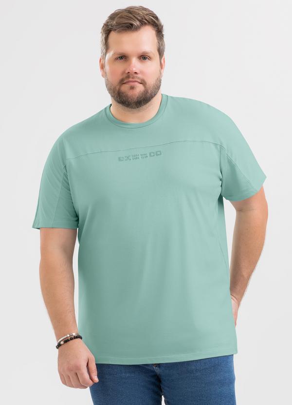 Camiseta Plus em Algodão Verde Claro