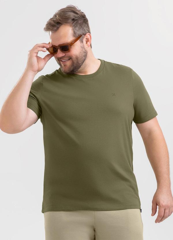 Camiseta Plus em Algodão Verde