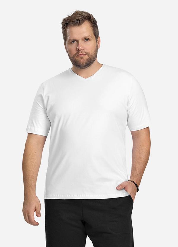 Camiseta Plus Size Masculina Branco