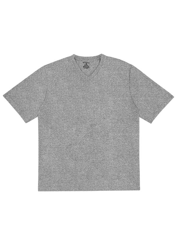 Camiseta Plus Size Masculina Cinza