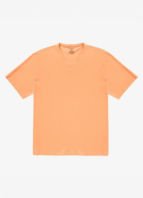 Camiseta Plus Size Masculina Laranja
