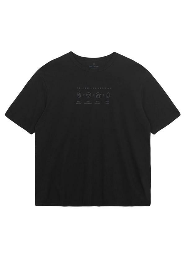 Camiseta Regular Beer Elements Preto