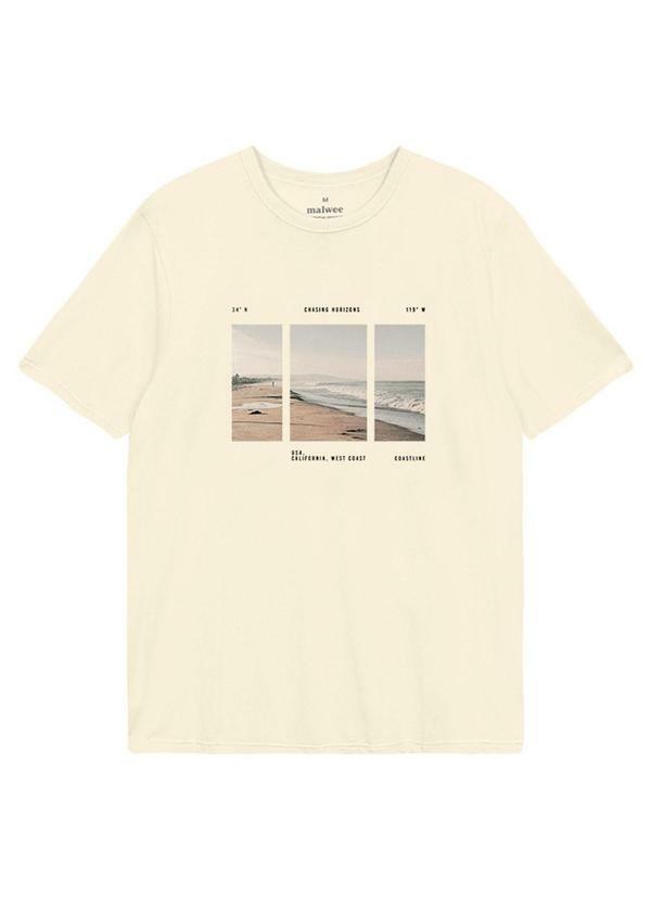 Camiseta Regular Chasing Horizons Off White
