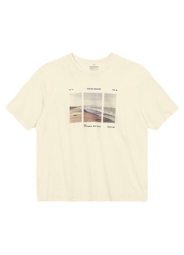 Camiseta Regular Chasing Horizons Off White