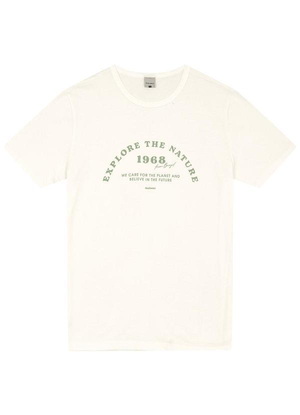 Vista 2 Camiseta Regular Explore The Nature Off White Malwee Malwee