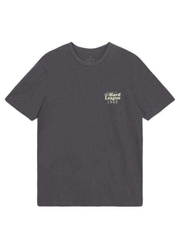 Camiseta Regular Hard League Cinza Escuro