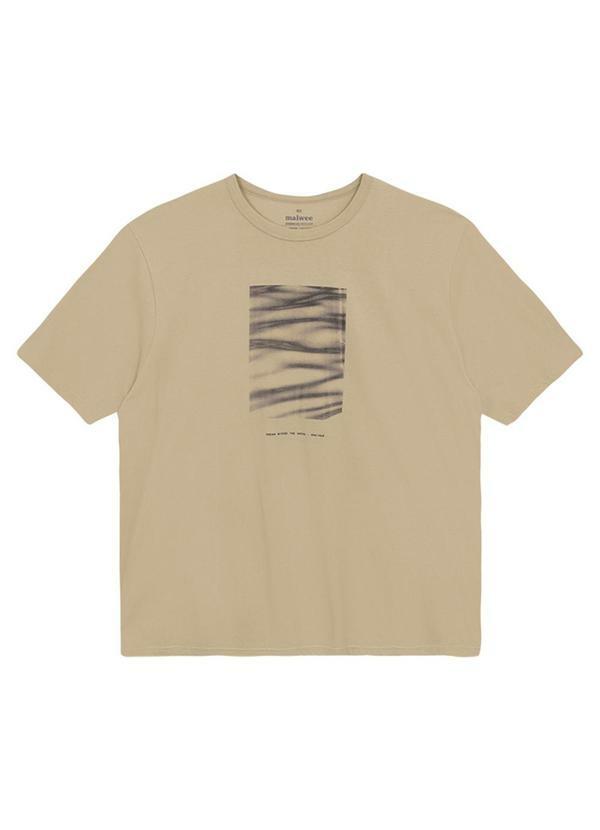 Camiseta Regular Open Beyond The Sand Areia