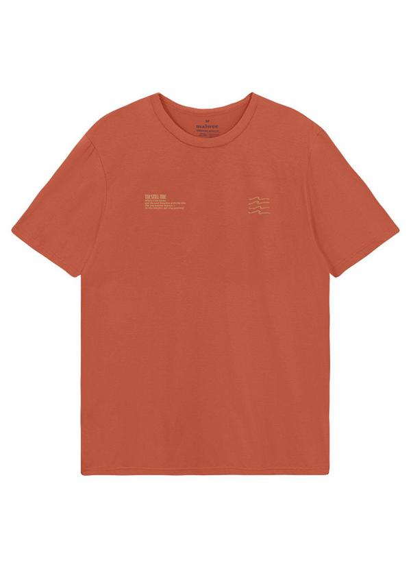 Camiseta Regular True Still Time Terracota