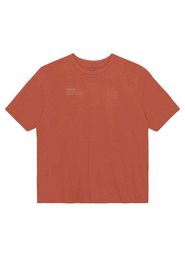 Camiseta Regular True Still Time Terracota