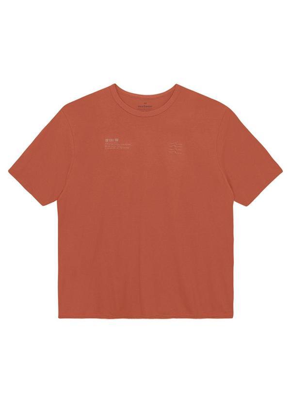 Camiseta Regular True Still Time Terracota