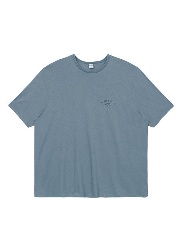 Camiseta Regular Waves And Wind Azul Pastel
