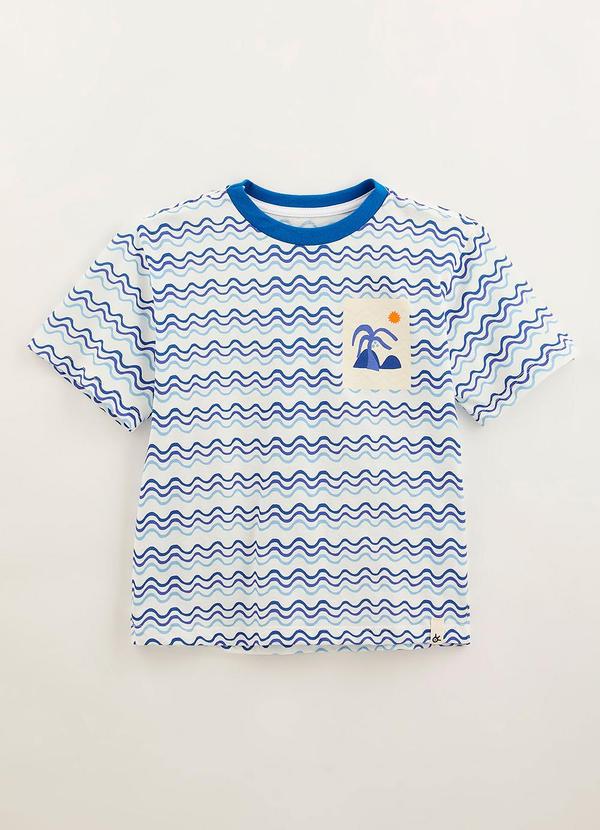 Vista 2 Camiseta Silk Azularia Azul Bento Bento